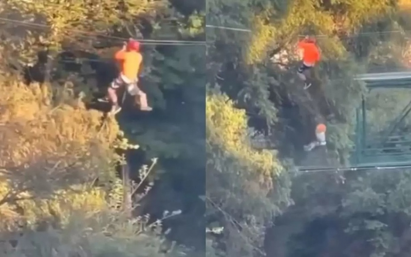 Ребенок сорвался с высоты 12 метров в мексиканском парке развлечений