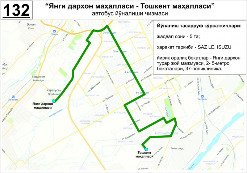 В Ташкенте запущено три новых автобусных маршрута 
