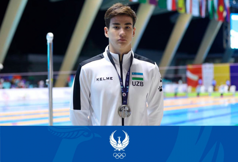 Элдор Усмонов выиграл две серебряные медали на Чемпионате Азии по водным видам спорта
