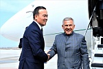 Раис Татарстана прибыл с официальным визитом в Сурхандарью. Видео