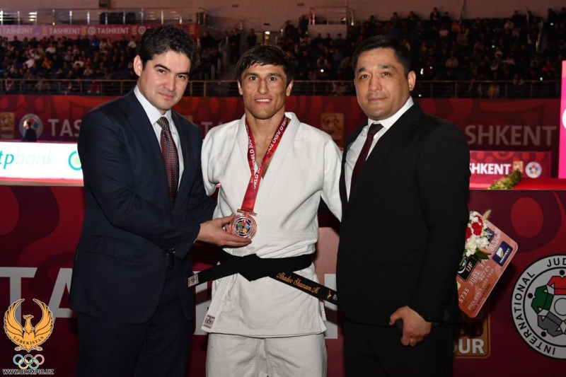 Шахрам Ахадов и Обидхон Нумонов завоевали бронзу ташкентского турнира из серии «Большого шлема» по дзюдо
