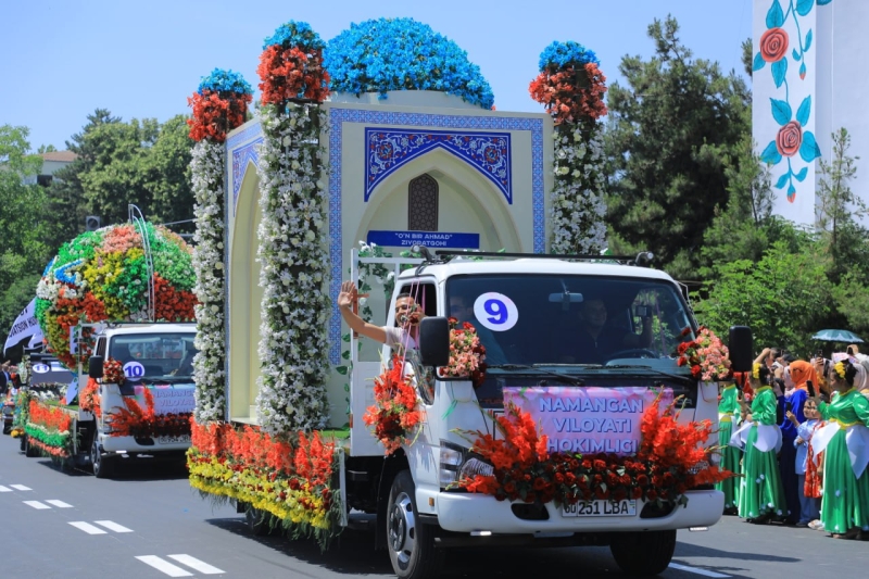Традиционный международный фестиваль цветов пройдет в Намангане в мае–июне