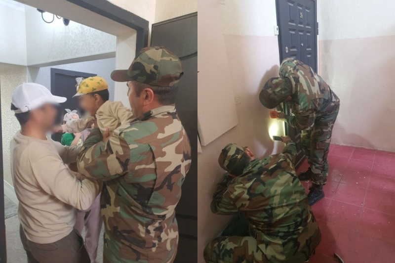 Сотрудники МЧС спасли детей двух и трех лет, запертых в квартире на Чиланзаре