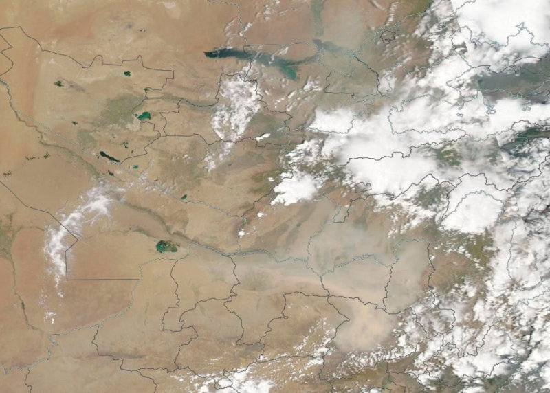 Причиной сильного загрязнения воздуха в Ташкенте стала пылевая буря, которая прошлась над Центральной Азией