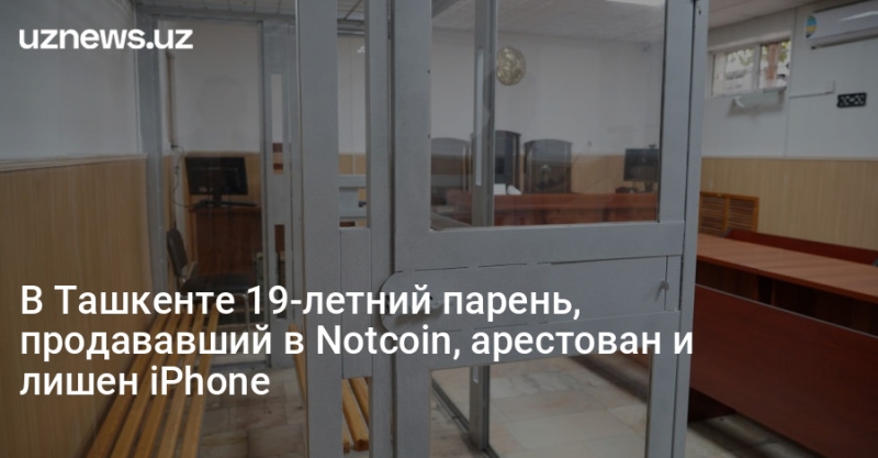 В Ташкенте 19-летний парень, продававший в Notcoin, арестован и лишен iPhone