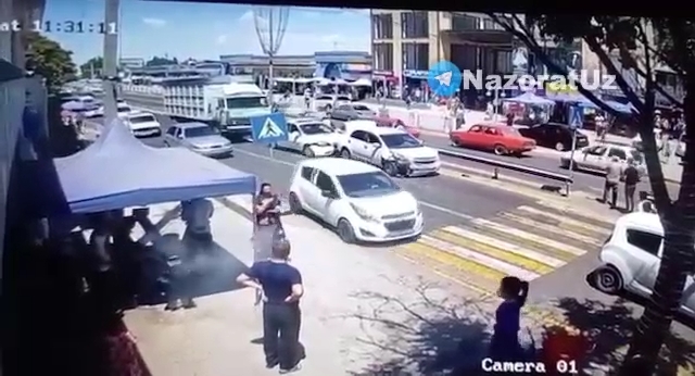 В Ташкентской области произошло массовое ДТП. Видео