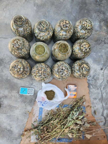 В одном из домов в Фергане обнаружено свыше 37 кг наркотических веществ