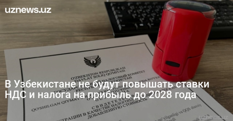 В Узбекистане не будут повышать ставки НДС и налога на прибыль до 2028 года