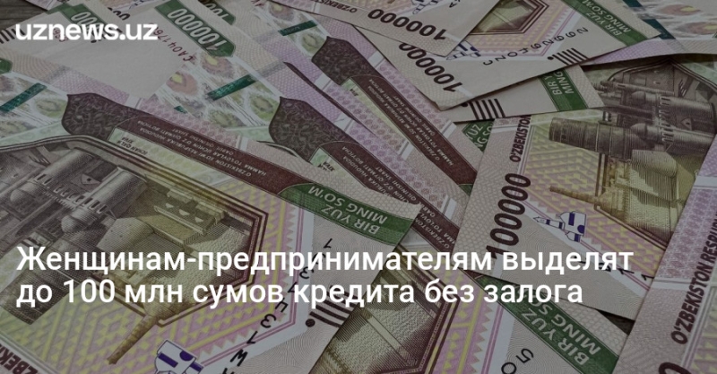 Женщинам-предпринимателям выделят до 100 млн сумов кредита без залога