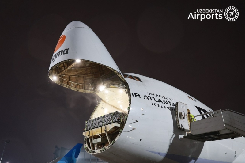 В Ташкент доставили более 90 тонн живого скота из Европы. Видео