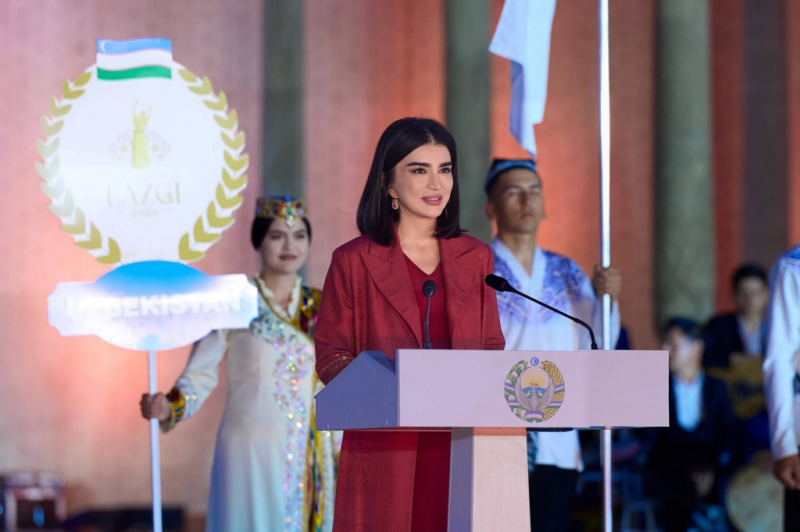Саида Мирзиёева зачитала послание президента на открытии фестиваля "Лазги" в Хиве