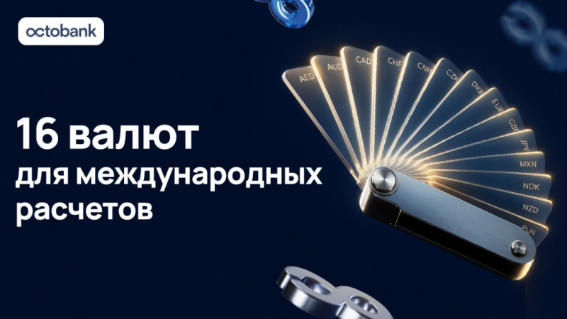 От мексиканского песо до польского злотого: Octobank расширил международные расчеты до 16 мировых валют
