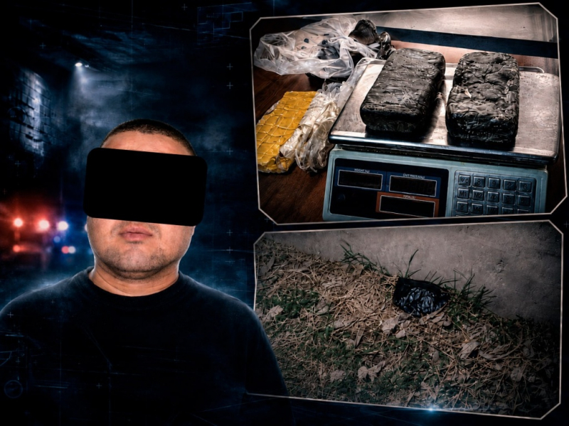 Правоохранители нашли в андижанском поле тайник с 2 килограммами гашиша
